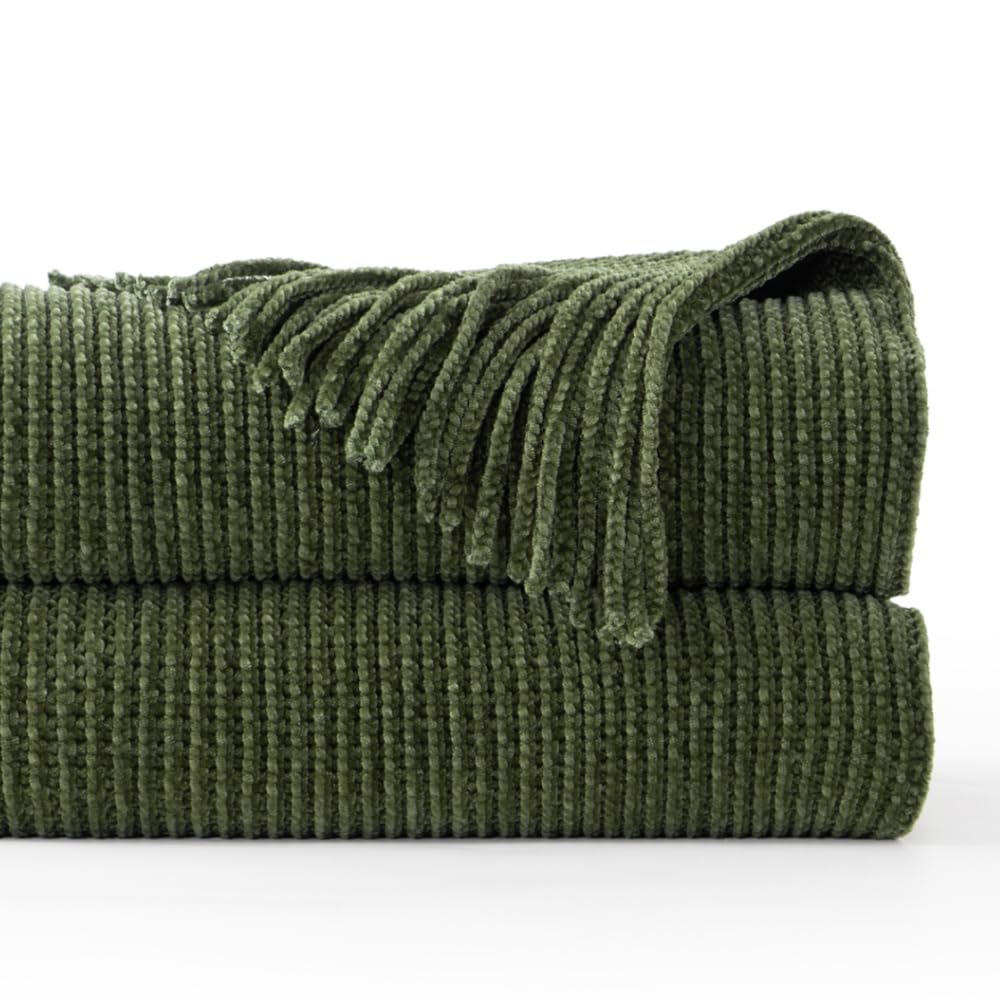 BATTILO HOME Khaki Throw Blanket for Couch, Boho Bed Tan Throws, Spring Decorative Taupe Throw for Sofa Foot of Bed, 50"x60"
