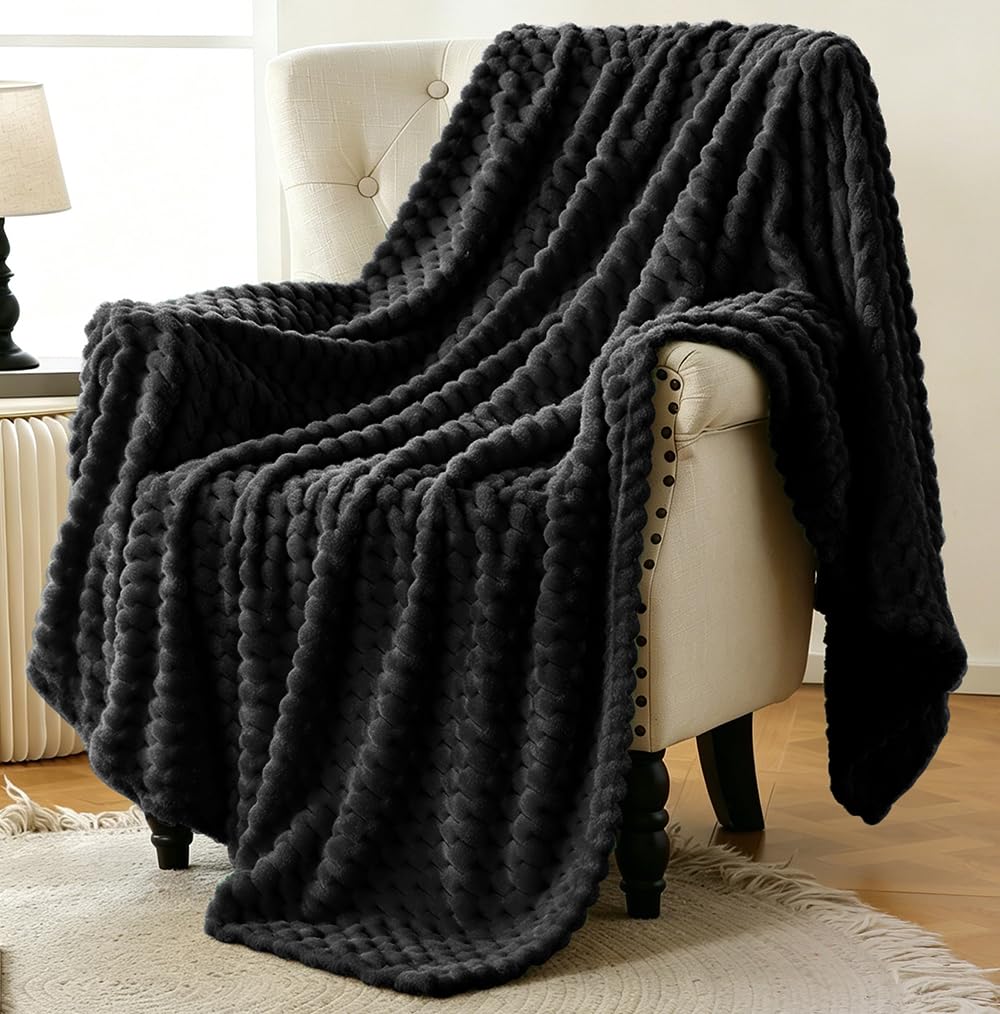 Bnuitland Burnt Orange Flannel Throw Blanket (50X40 inches), 300 GSM Fleece Cozy Warm Soft Lightweight Bed Sofa Blanket for Babys and Pets, Suitable for All Seasons