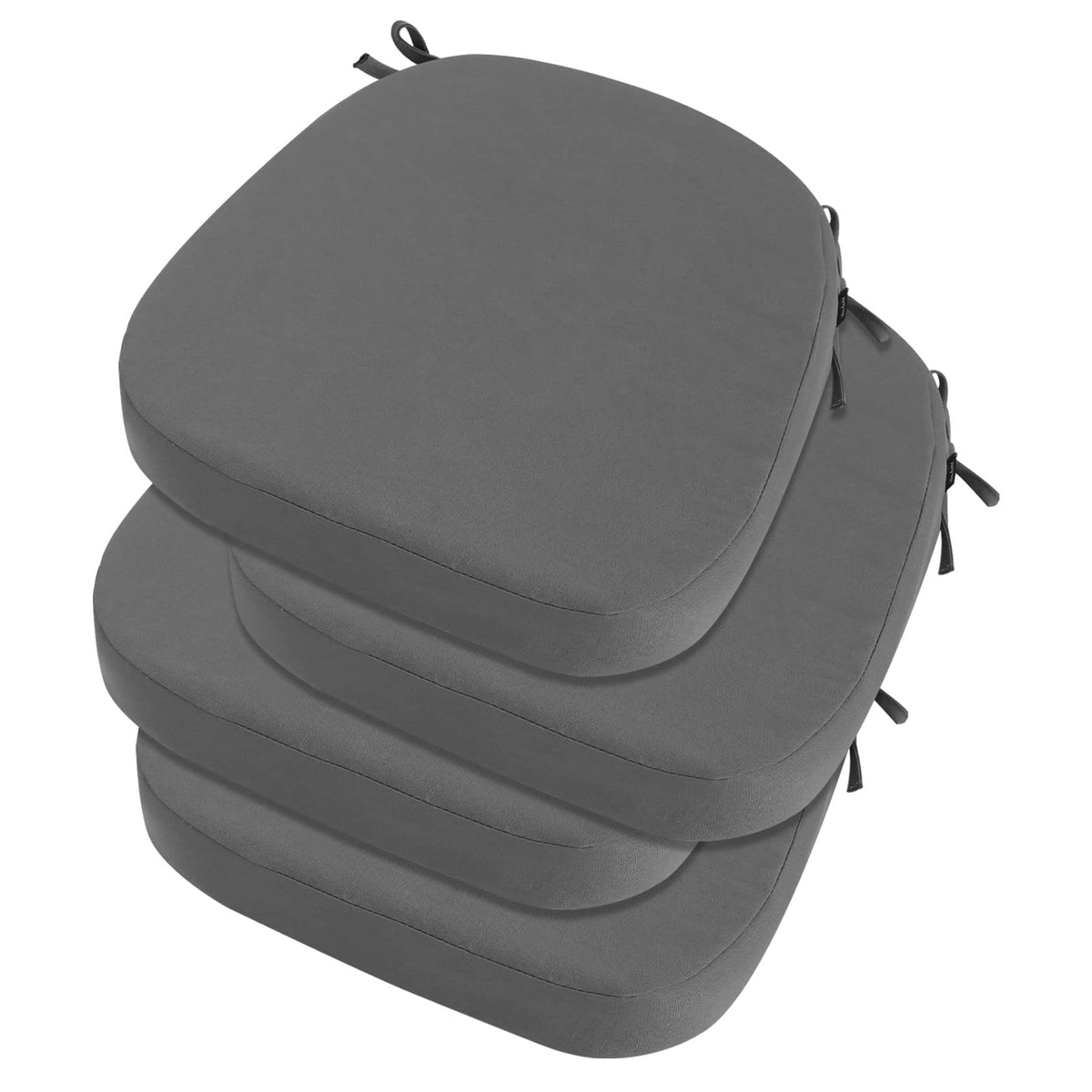 idee-home Outdoor Chair Cushions Set of 2, 19" x 19" D-Shaped