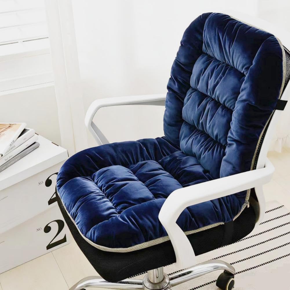 Desk Chair Cushion Office Chair Cushions with Removable Cover Soft Seat Pad Dorm Seat Pad with Back Support Rocking Chair Cushions,90×50cm