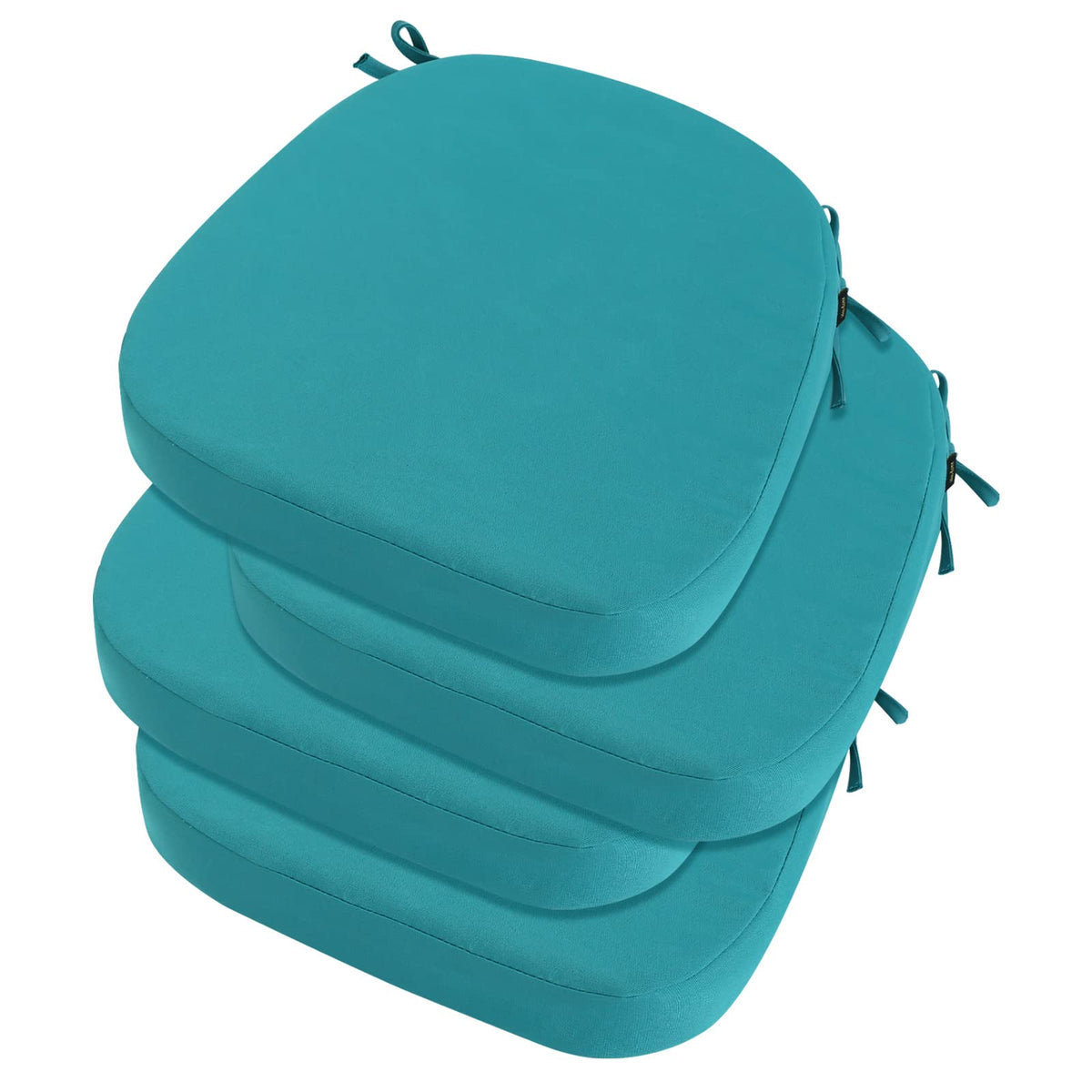 idee-home Outdoor Chair Cushions Set of 2, 19" x 19" D-Shaped