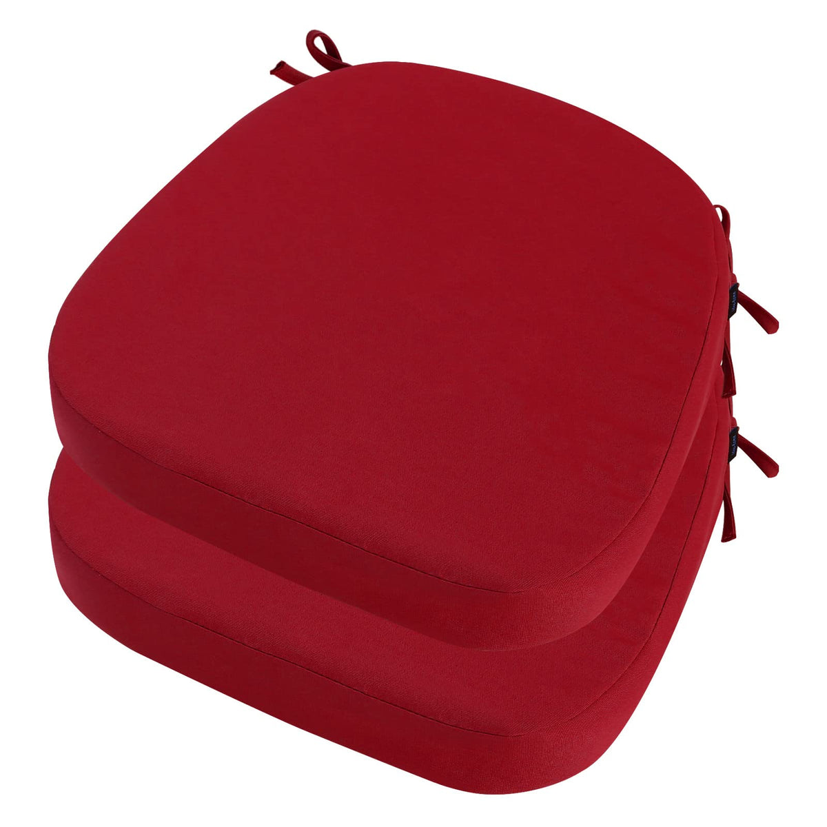 idee-home Outdoor Chair Cushions Set of 2, 19" x 19" D-Shaped