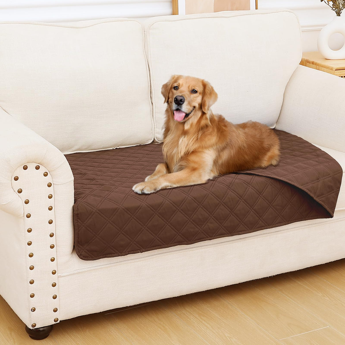 Smiry Waterproof Reversible Pet Couch Covers for Dogs