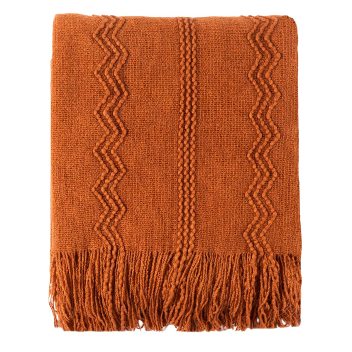 BATTILO HOME Khaki Throw Blanket for Couch, Boho Bed Tan Throws, Spring Decorative Taupe Throw for Sofa Foot of Bed, 50"x60"