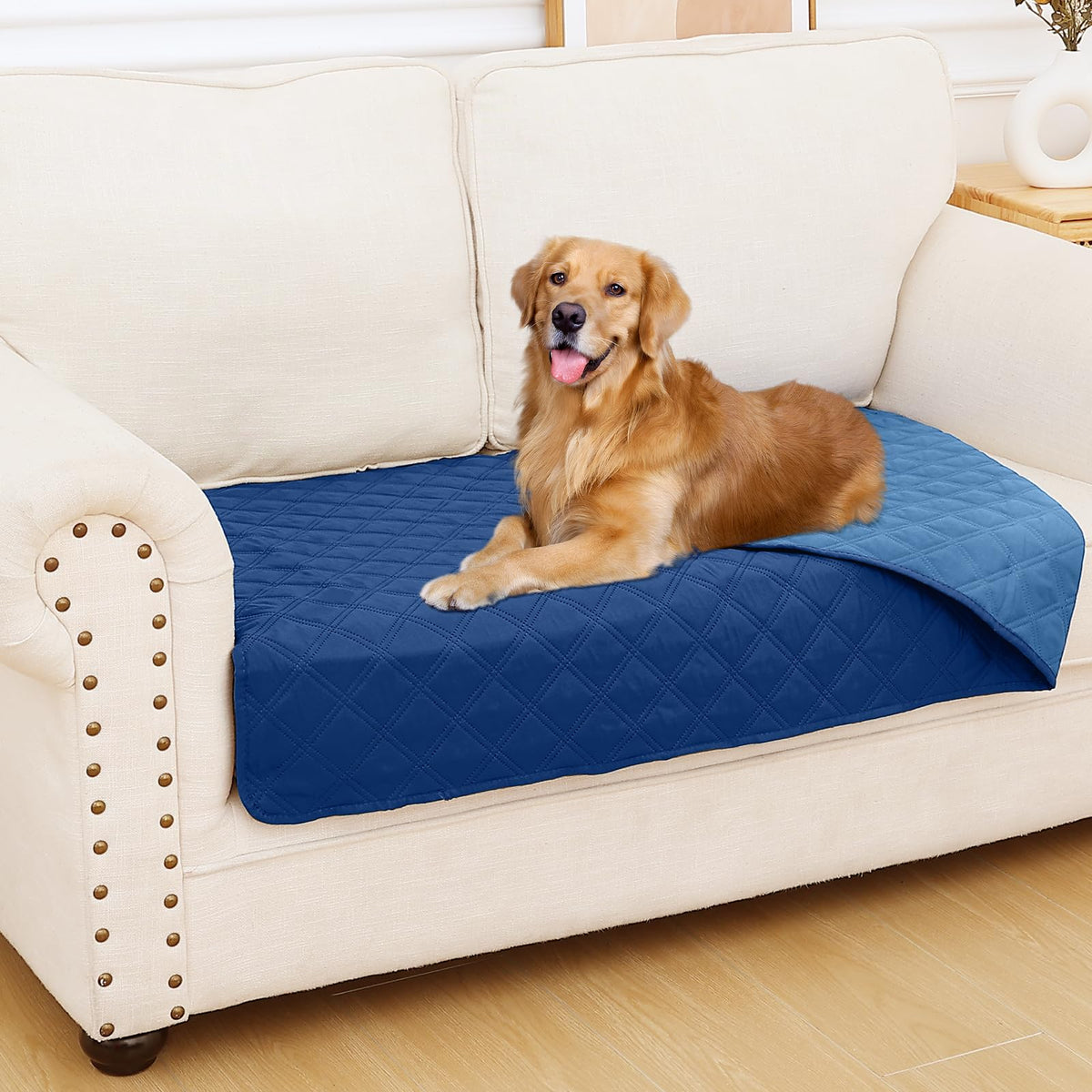 Smiry Waterproof Reversible Pet Couch Covers for Dogs