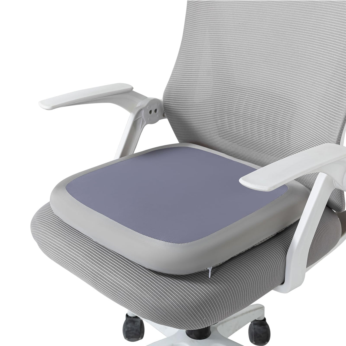 SheRest Office Chair Cushion with Straps, Memory Foam Seat Cushion with Removable Cover, Suitable for Office Chairs, Car Seats, and Airplane Seats, Blue, X-Large