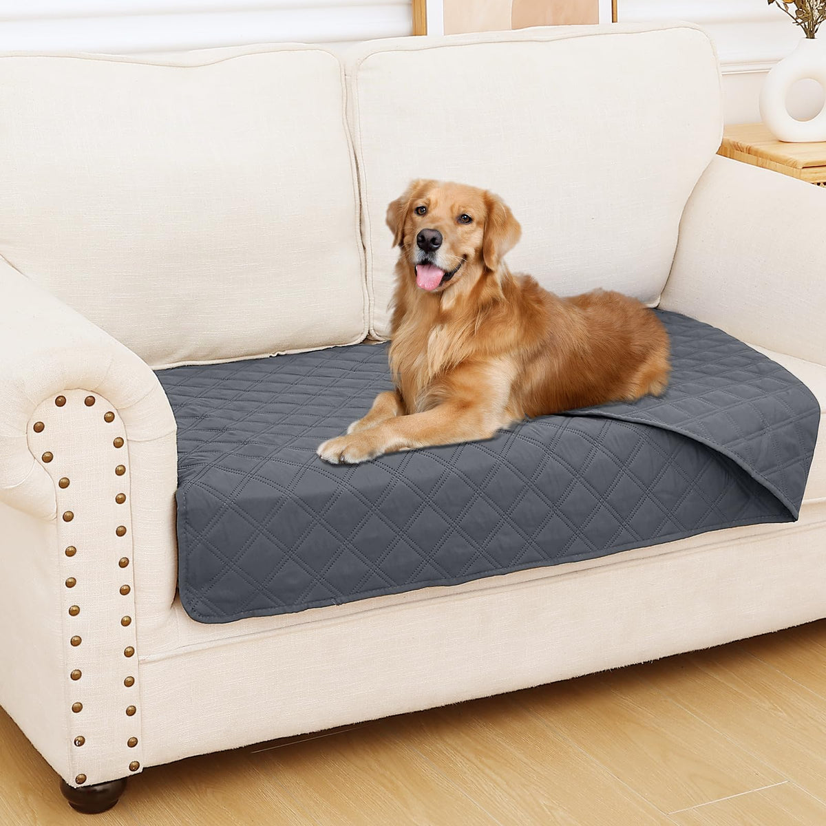 Smiry Waterproof Reversible Pet Couch Covers for Dogs