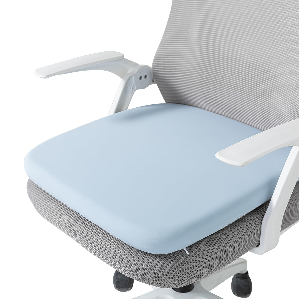 SheRest Office Chair Cushion with Straps, Memory Foam Seat Cushion with Removable Cover, Suitable for Office Chairs, Car Seats, and Airplane Seats, Blue, X-Large