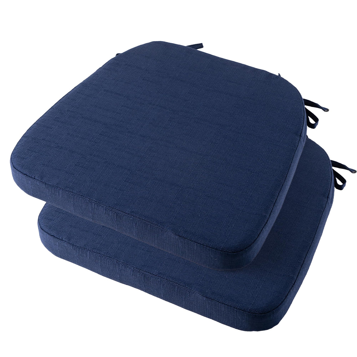 Battilo Chair Cushions for Dining Chairs, 16"x16"x2", Set of 2, Dusty Blue