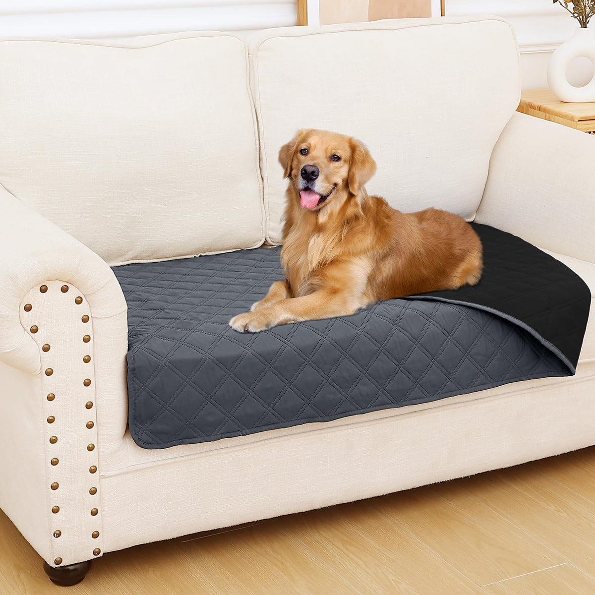 Smiry Waterproof Reversible Pet Couch Covers for Dogs
