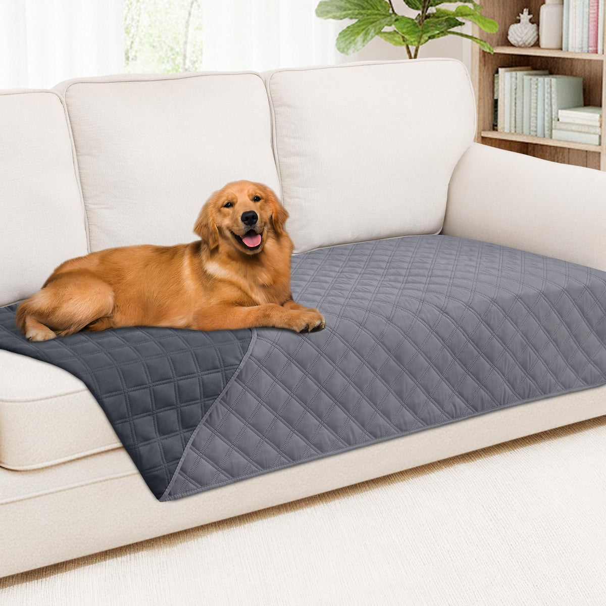 Smiry Waterproof Reversible Pet Couch Covers for Dogs