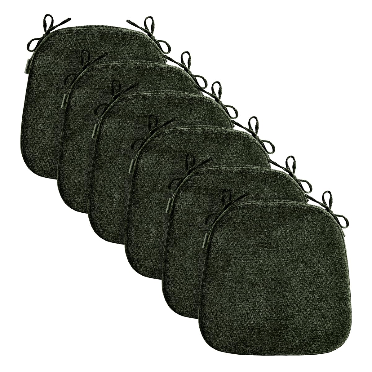 Chair Cushions for Dining Chairs, Washable Chair Pads, Beige, 4 Pack