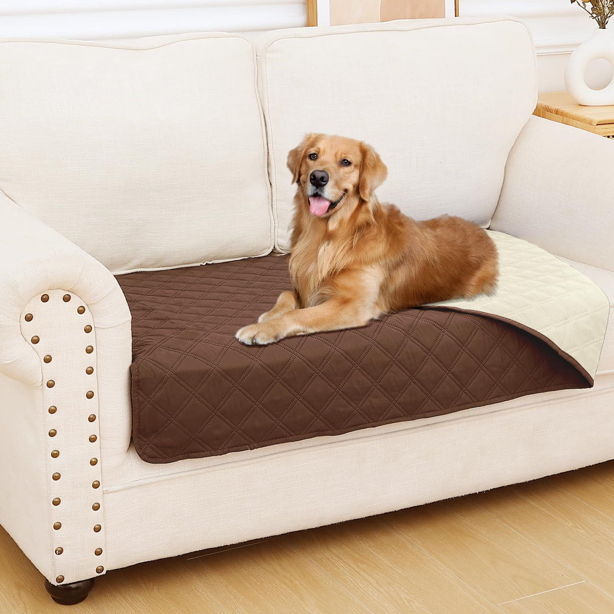 Smiry Waterproof Reversible Pet Couch Covers for Dogs
