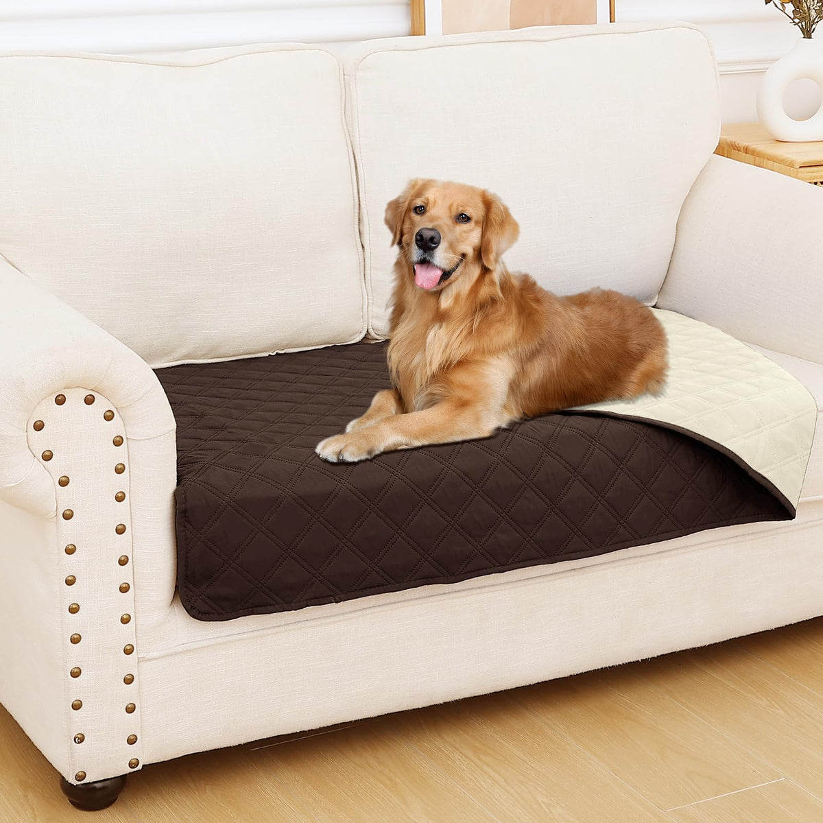 Smiry Waterproof Reversible Pet Couch Covers for Dogs
