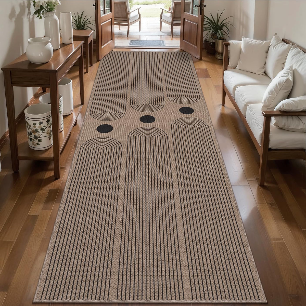 Tangsoo Easy Jute 2x3 Small Outdoor Rug,Washable Non-Slip Entryway Door Mat