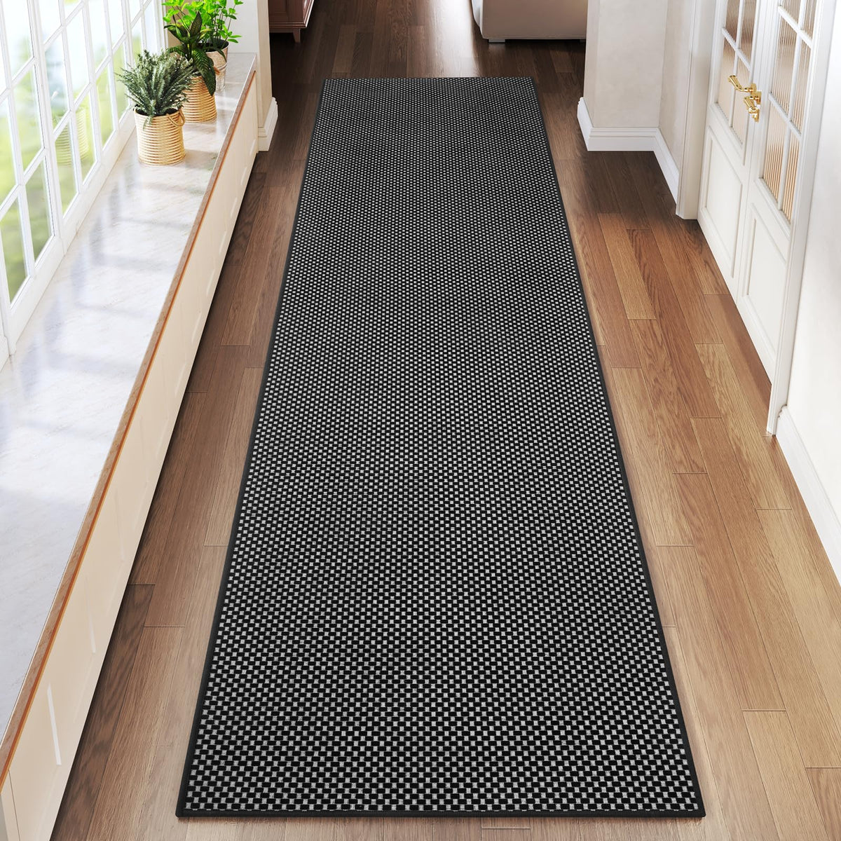 YDKGL Indoor Front Door Mat Entryway Rug Non Slip Washable Brown 2x3 ft