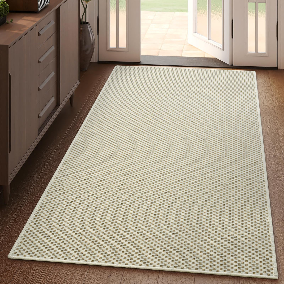 YDKGL Indoor Front Door Mat Entryway Rug Non Slip Washable Brown 2x3 ft