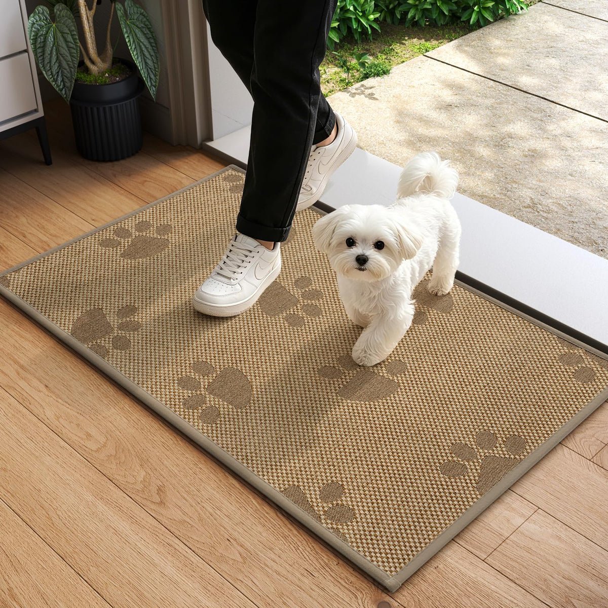 YDKGL Front Door Mat Indoor Entrance Non Slip Entry Doormat Gray 17"x30"