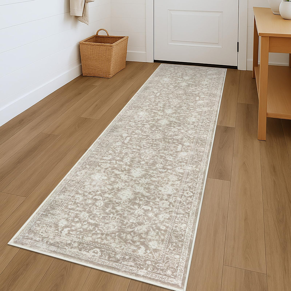 KILOCOCO 2x3 Washable Rug Small Entryway Rugs Indoor Door Mat, Blue/Navy