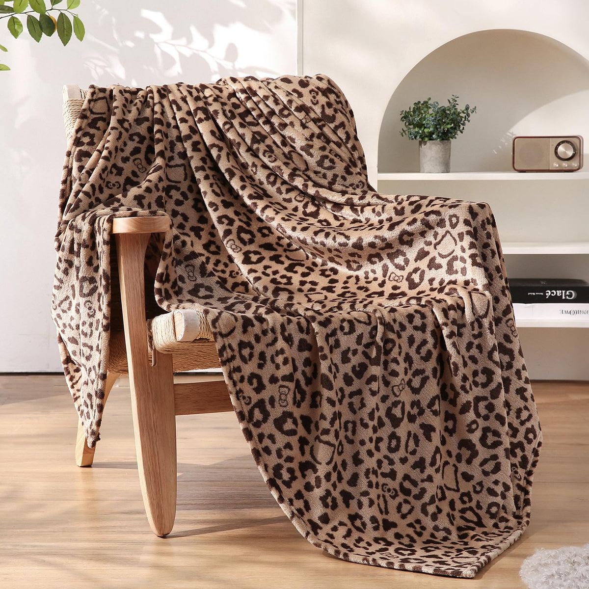 PU MEI Fuzzy Fleece Fall Throw Blanket for Sofa, Couch, Bed, Black and White Zebra Animal Print Blanket - Lightweight Double Sided Cozy Super Soft Blankets, Home Decor Gift, 50 x 60 Inches