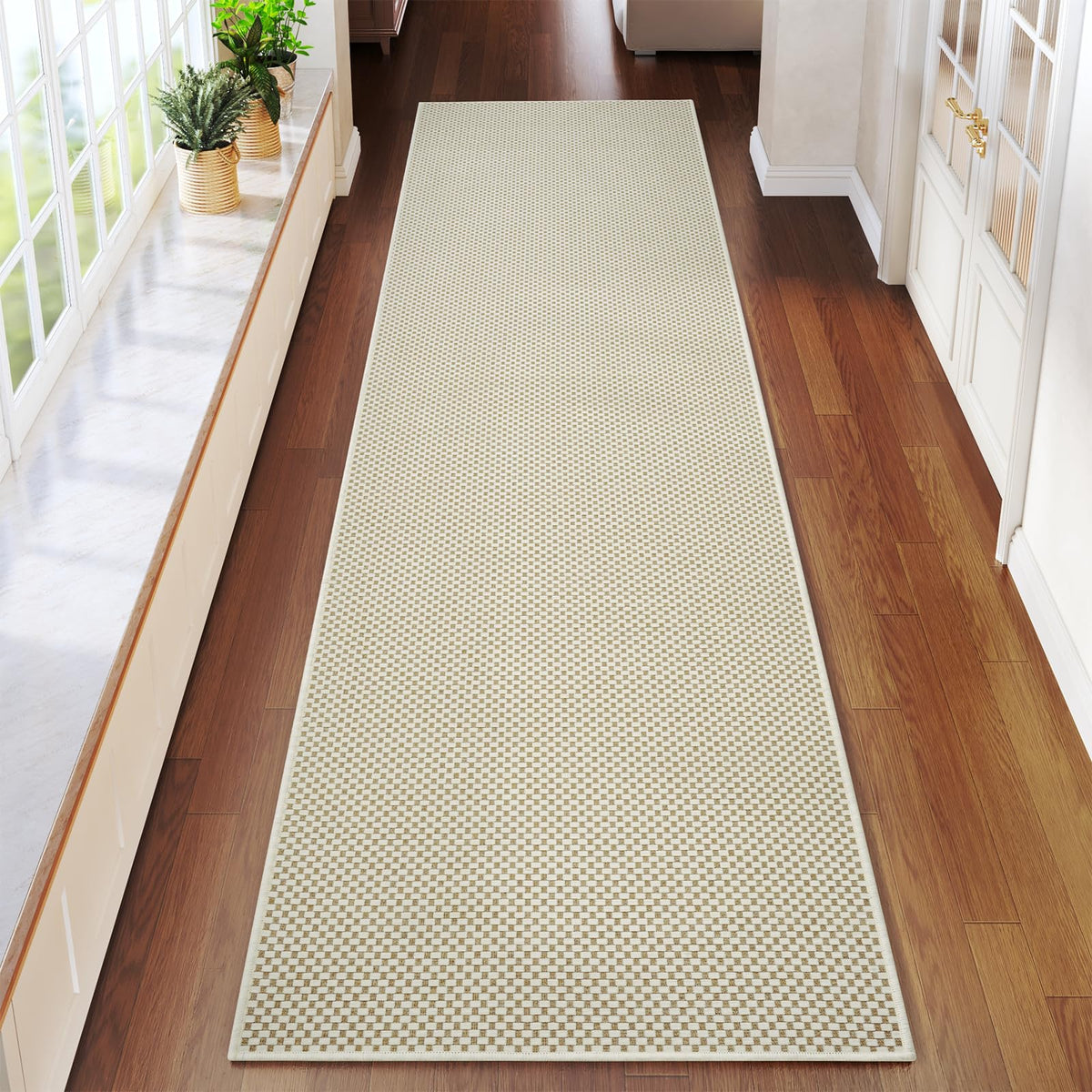 YDKGL Indoor Front Door Mat Entryway Rug Non Slip Washable Brown 2x3 ft
