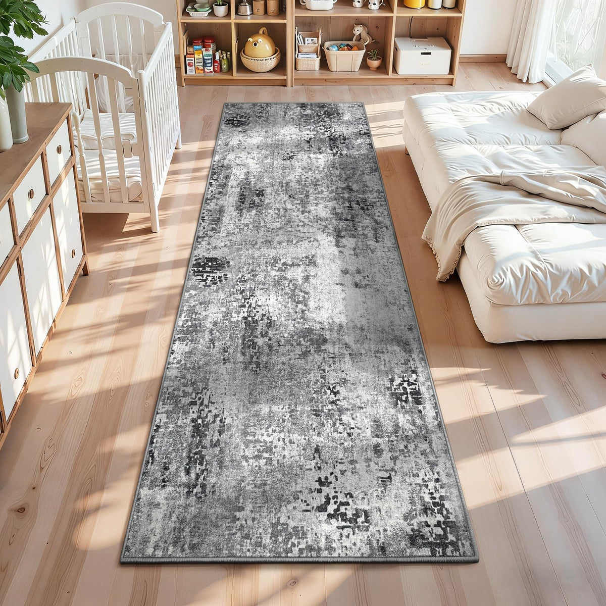 Entrance Rugs Indoor 2x3 Grey Entry Rug Washable Abstract Small Area Rug Non-Slip Low Pile Throw Rugs for Entryway, Kitchen Floor, Front Door Indoor Door Mat, Bathroom, Bedroom Bedside