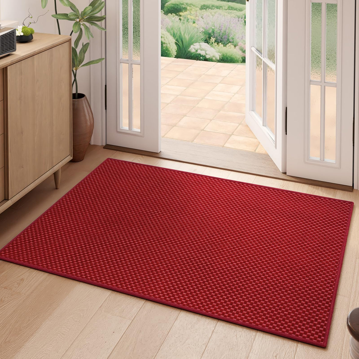 YDKGL Indoor Front Door Mat Entryway Rug Non Slip Washable Brown 2x3 ft