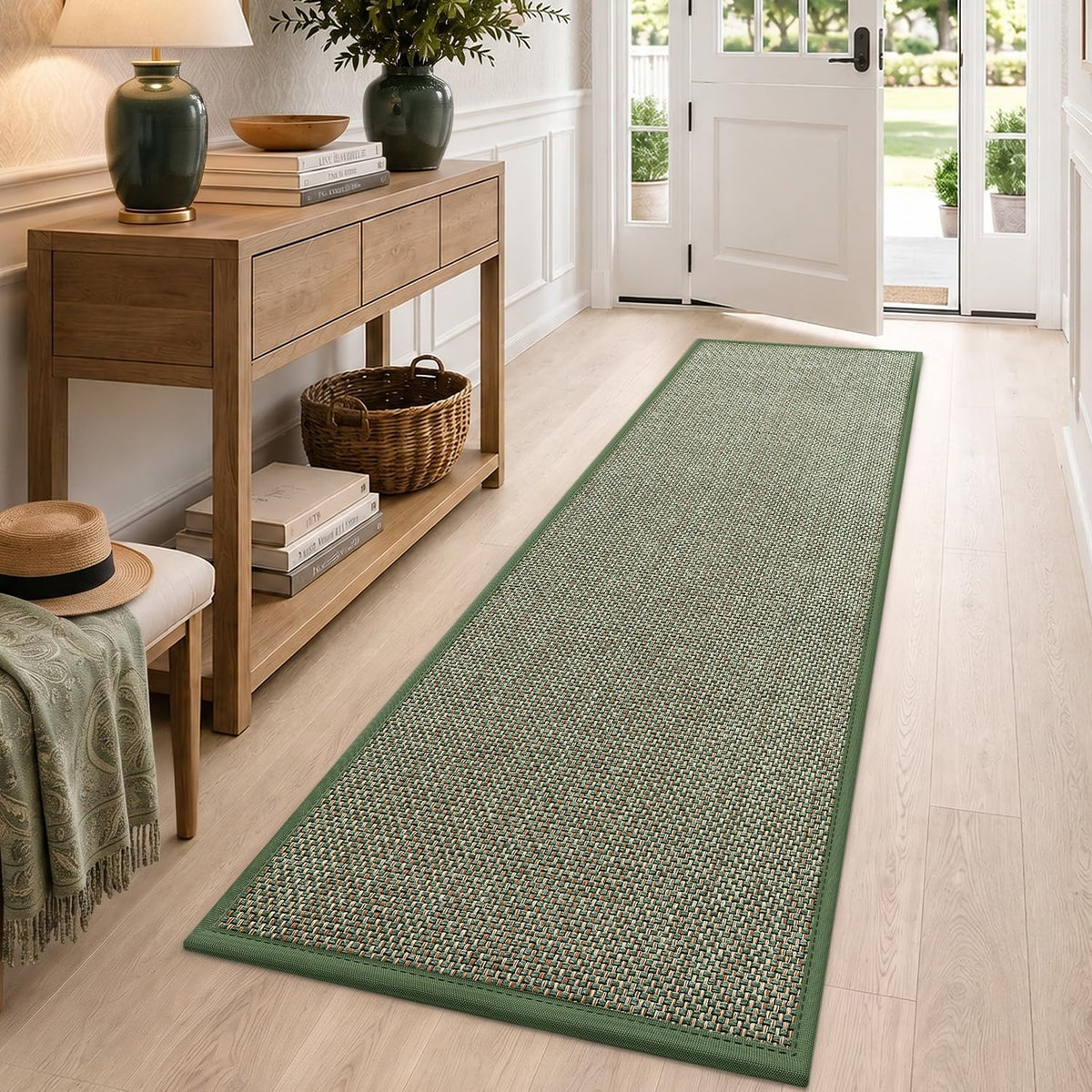 DEXI Ultra Thin Indoor Door Mat 24x36, Entrance Doormats, Beige