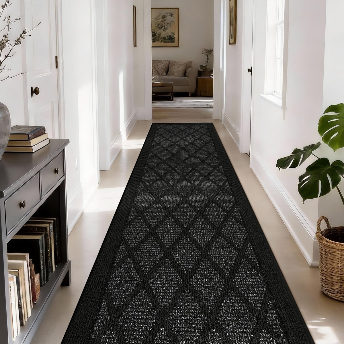 COSY HOMEER Non-Slip Door Mat 20"x32",Entryway Rugs Low Profile,Beige