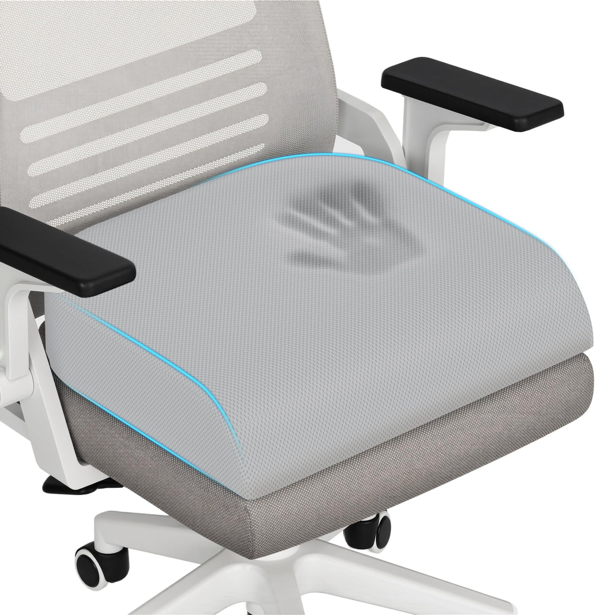 TranquilRelax 3-Inch Memory Foam Seat Cushion for Office Chair, Large