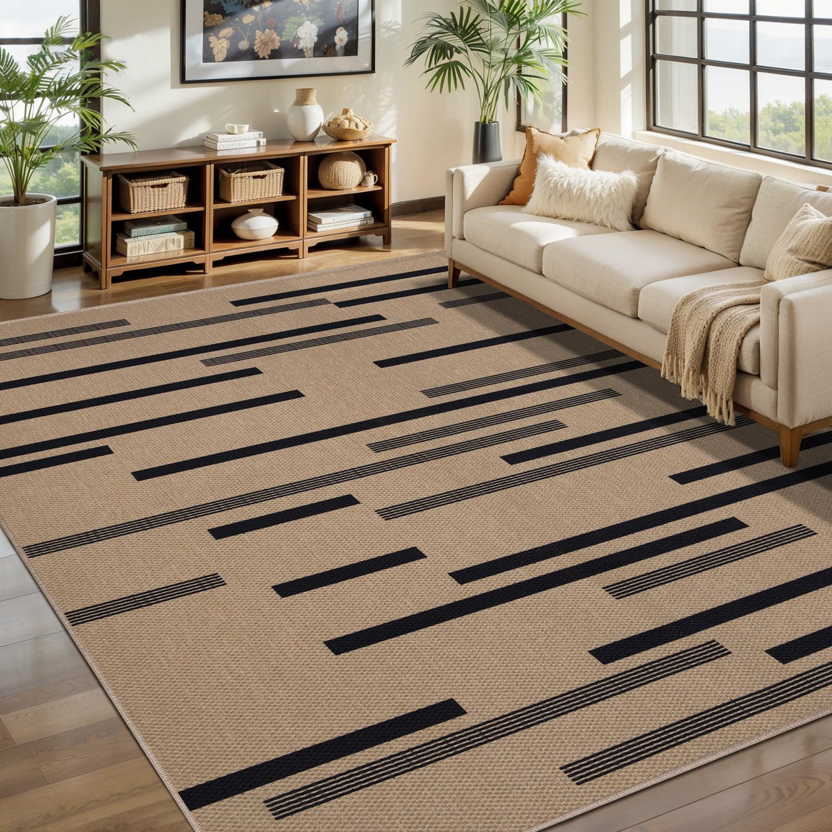 Tangsoo Easy Jute 2x3 Small Outdoor Rug,Washable Non-Slip Entryway Door Mat