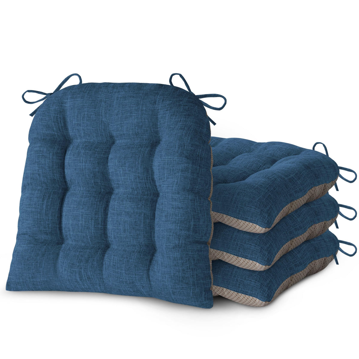Chair Cushions for Dining Chairs Set of 2 18x16.5x3 in Beige