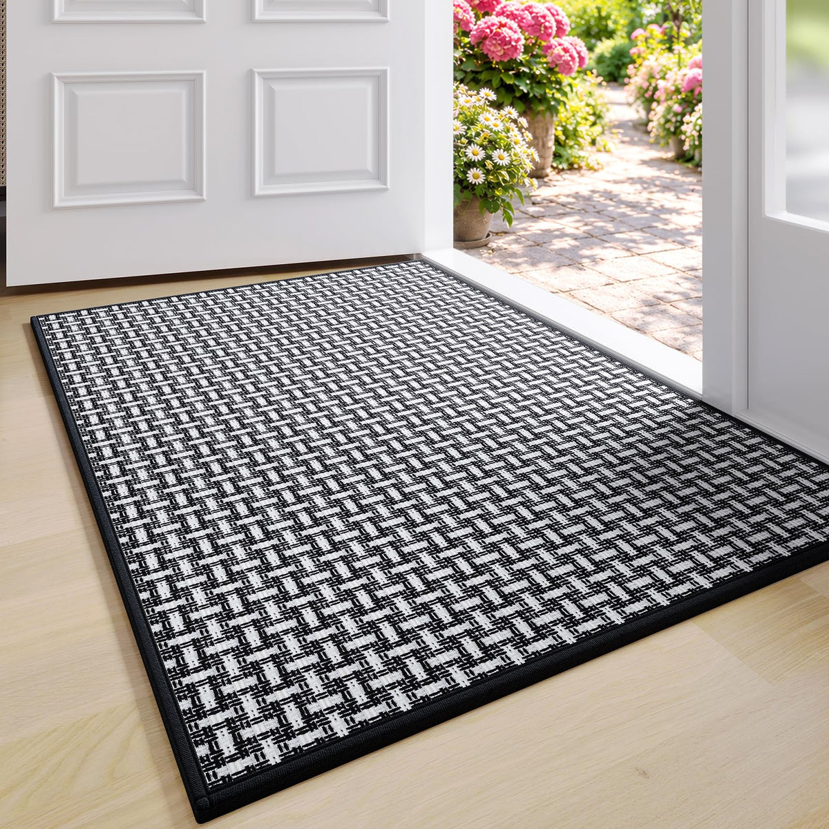 YDKGL Front Door Mat Indoor Entrance Non Slip Entry Doormat Gray 17"x30"