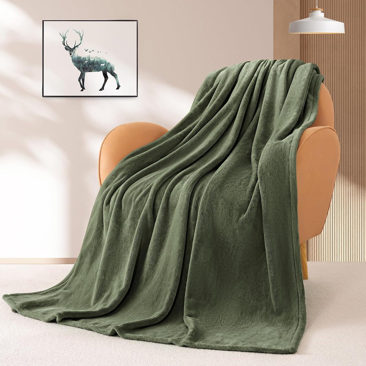 BEAUTEX Fleece Throw Blanket for Couch Sofa Bed Soft Fuzzy Plush