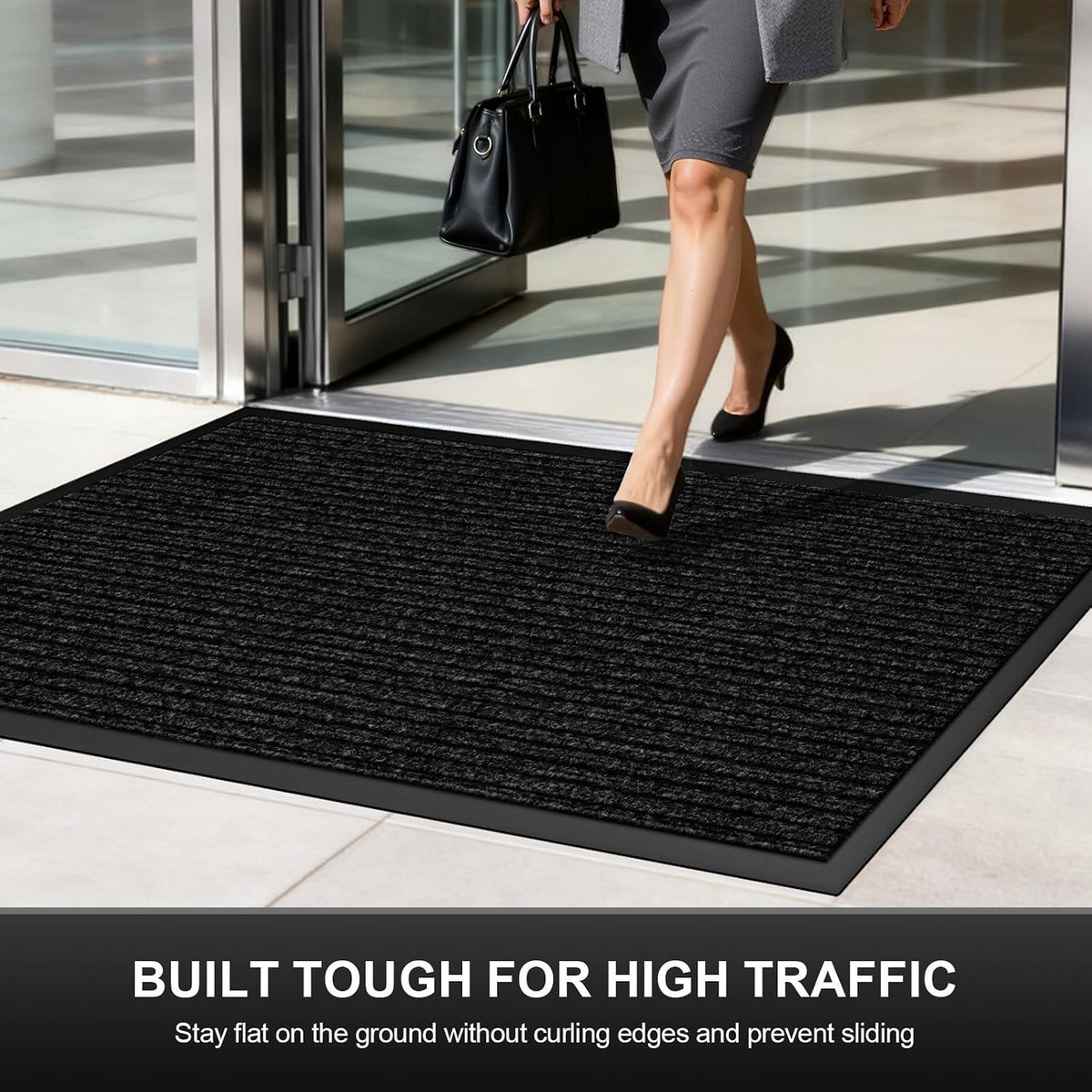 35"x24" Commercial Floor Mat, Non-Slip Waterproof Front Door Mat