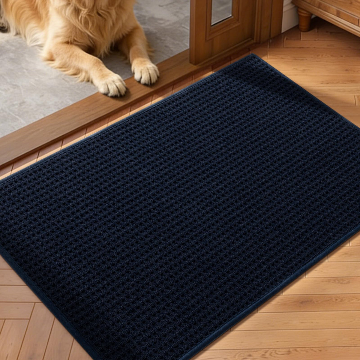 YIHOUSE Indoor Door Mat 24" x 36", Non-Slip Washable Entryway Mat, Dirt Trapper Absorbent Entrance Mat, Low Profile Floor Mat for Front/Back Door, Entryway, Khaki