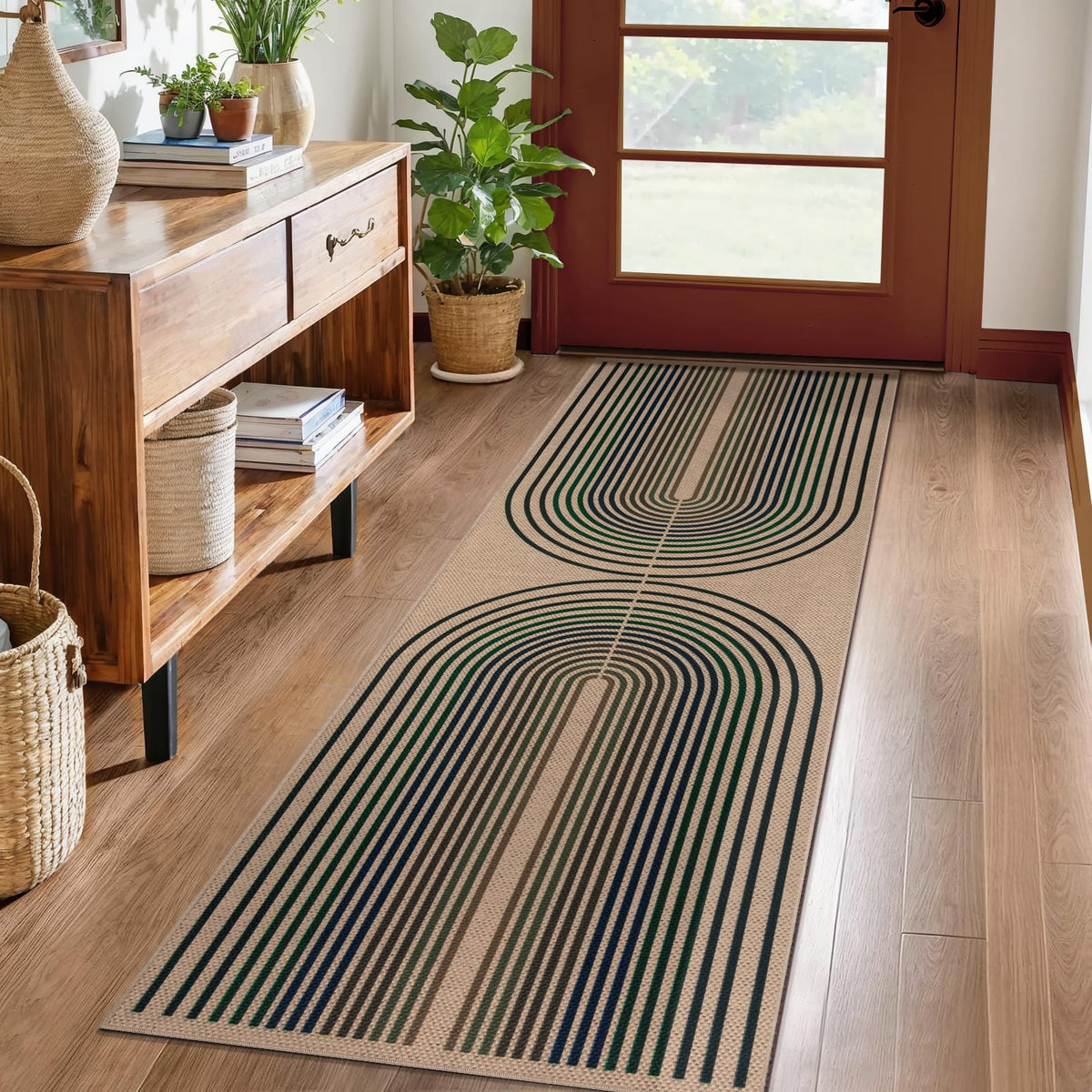 Tangsoo Easy Jute 2x3 Small Outdoor Rug,Washable Non-Slip Entryway Door Mat