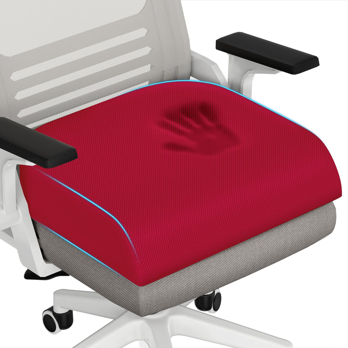 TranquilRelax 3-Inch Memory Foam Seat Cushion for Office Chair, Large