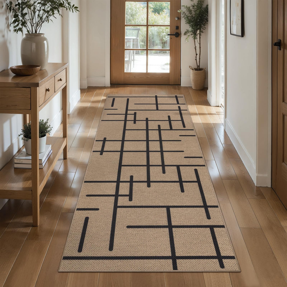 Tangsoo Easy Jute 2x3 Small Outdoor Rug,Washable Non-Slip Entryway Door Mat