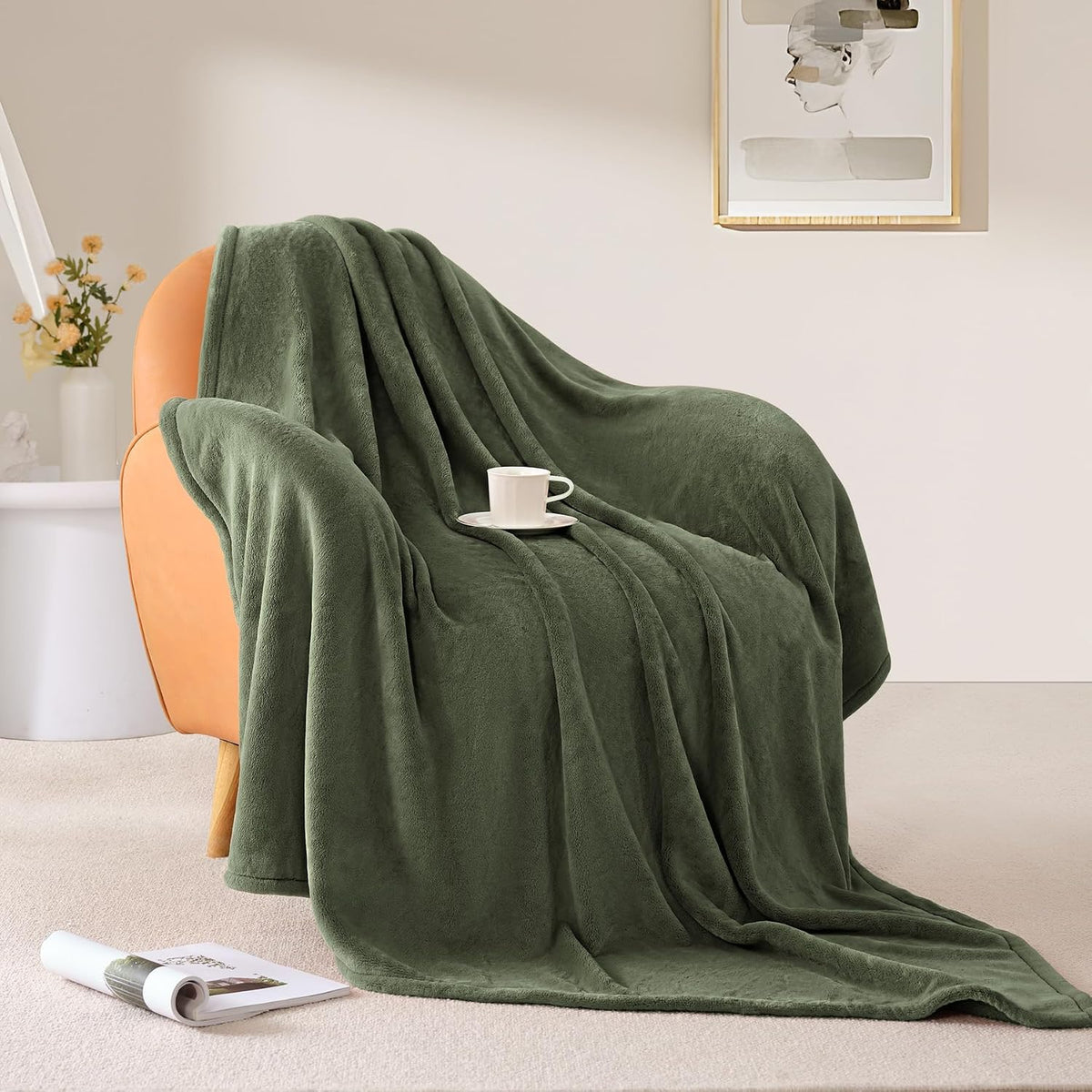 BEAUTEX Fleece Throw Blanket for Couch Sofa Bed Soft Fuzzy Plush