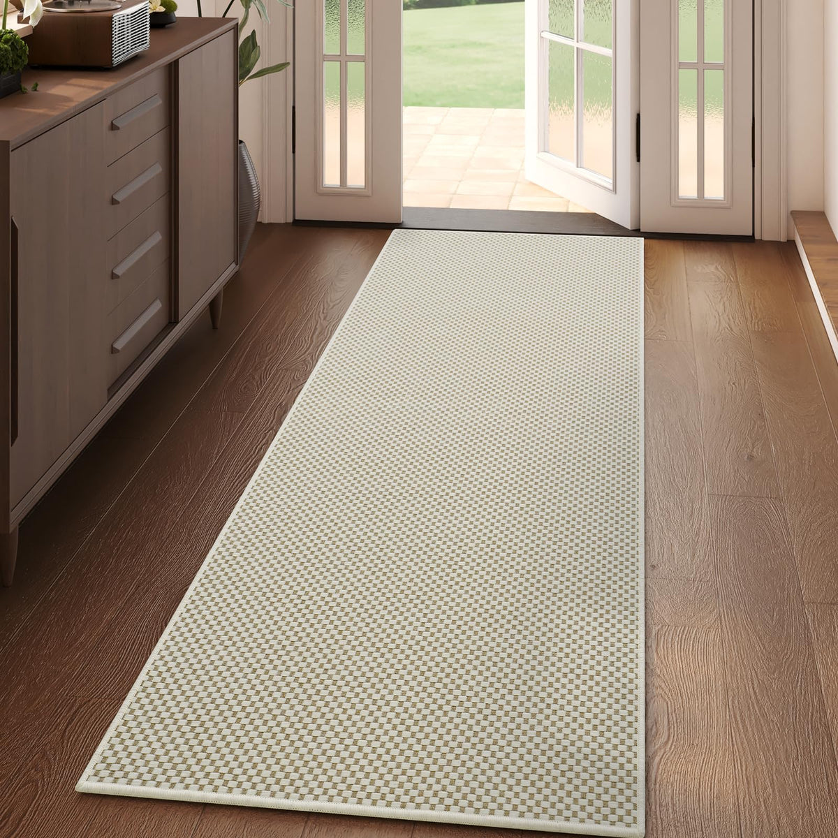 YDKGL Indoor Front Door Mat Entryway Rug Non Slip Washable Brown 2x3 ft