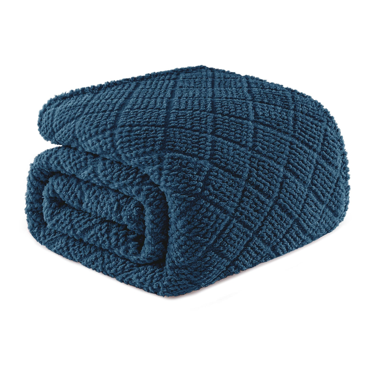Whale Flotilla Soft Fleece Throw Blanket for Couch, Slate Blue