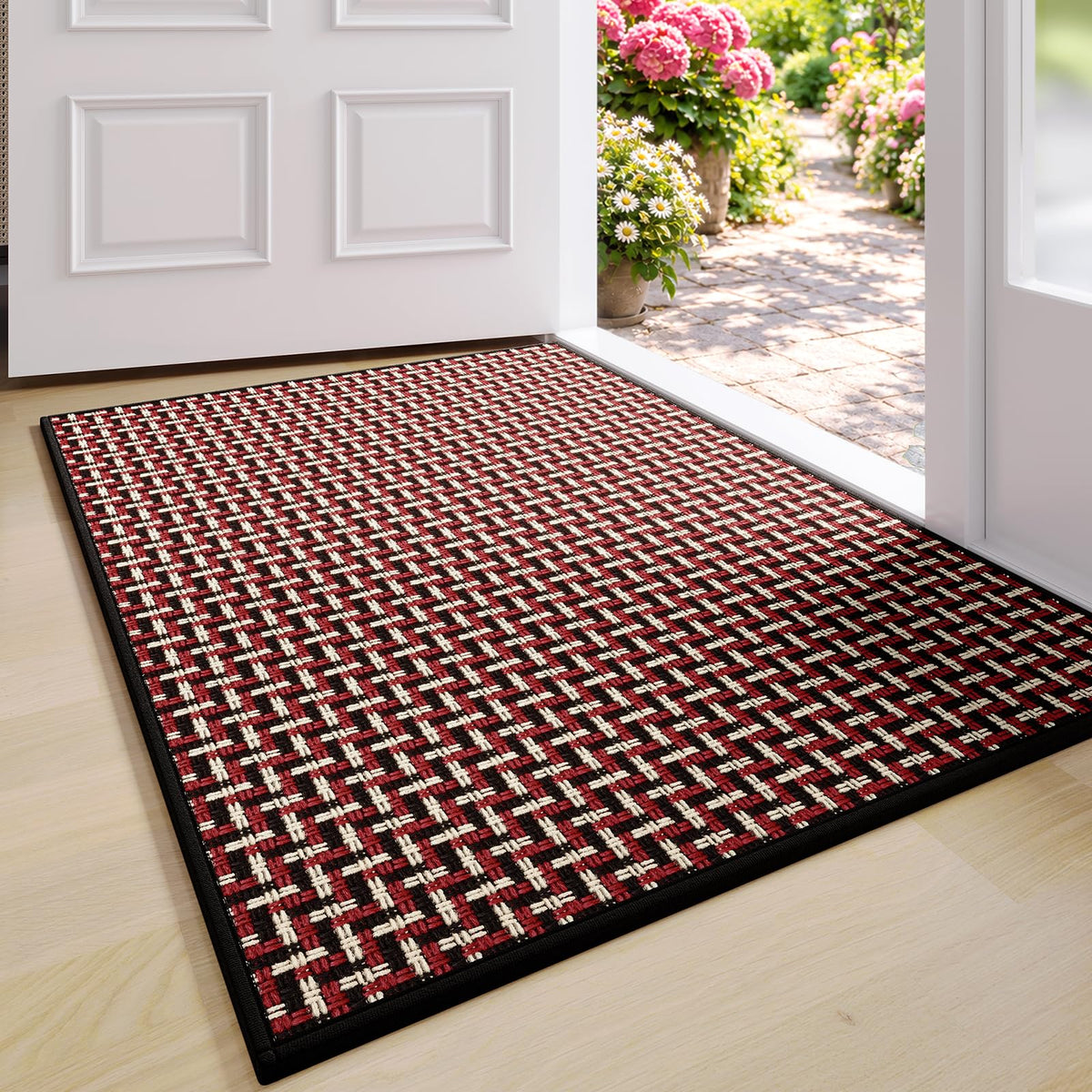 YDKGL Front Door Mat Indoor Entrance Non Slip Entry Doormat Gray 17"x30"