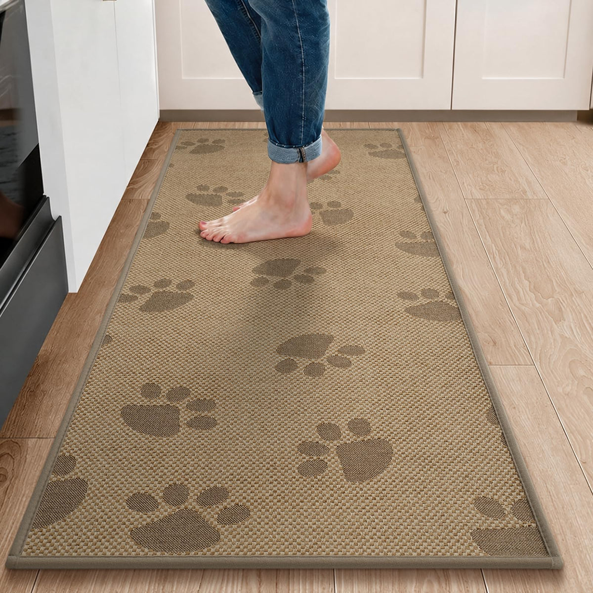 YDKGL Front Door Mat Indoor Entrance Non Slip Entry Doormat Gray 17"x30"