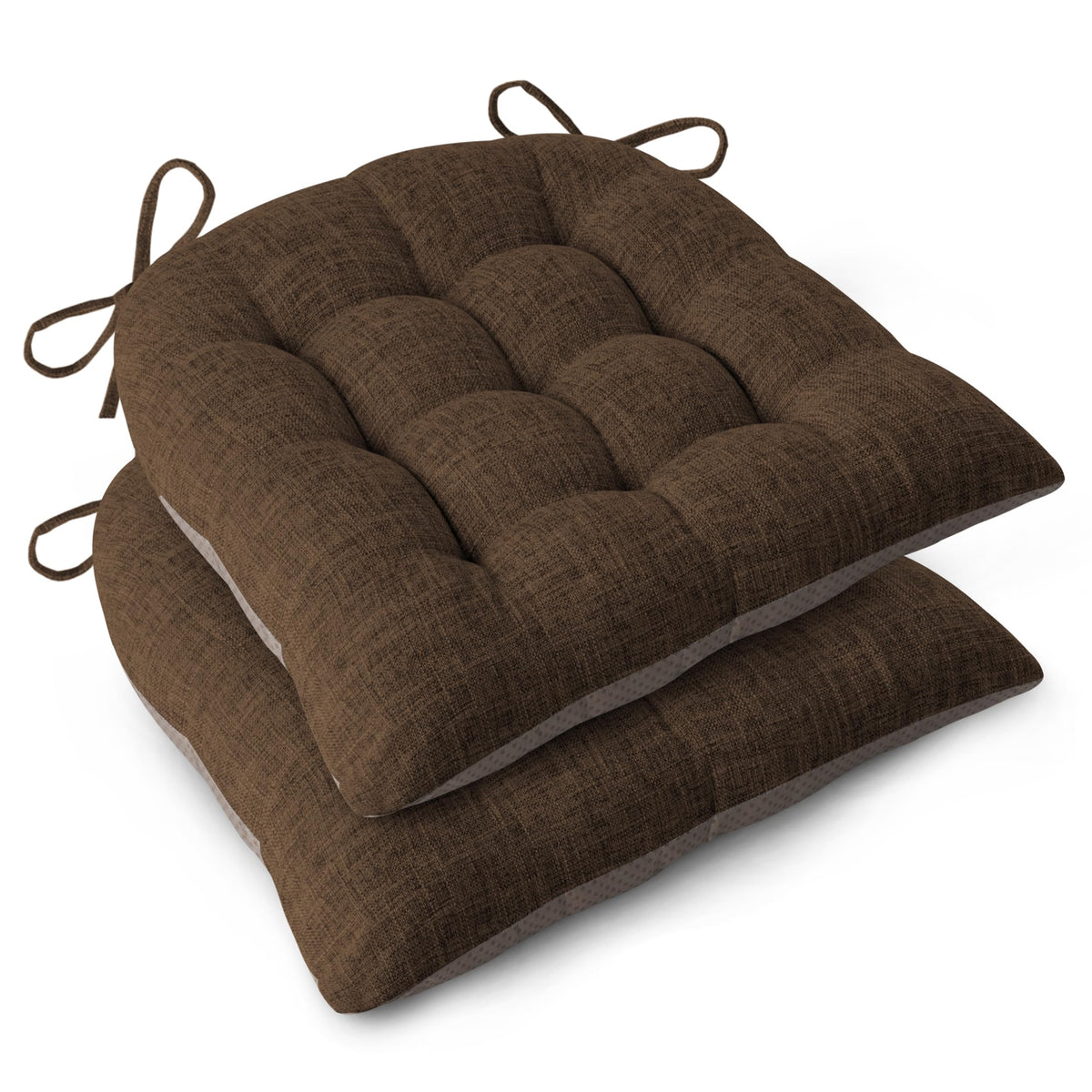 Chair Cushions for Dining Chairs Set of 2 18x16.5x3 in Beige