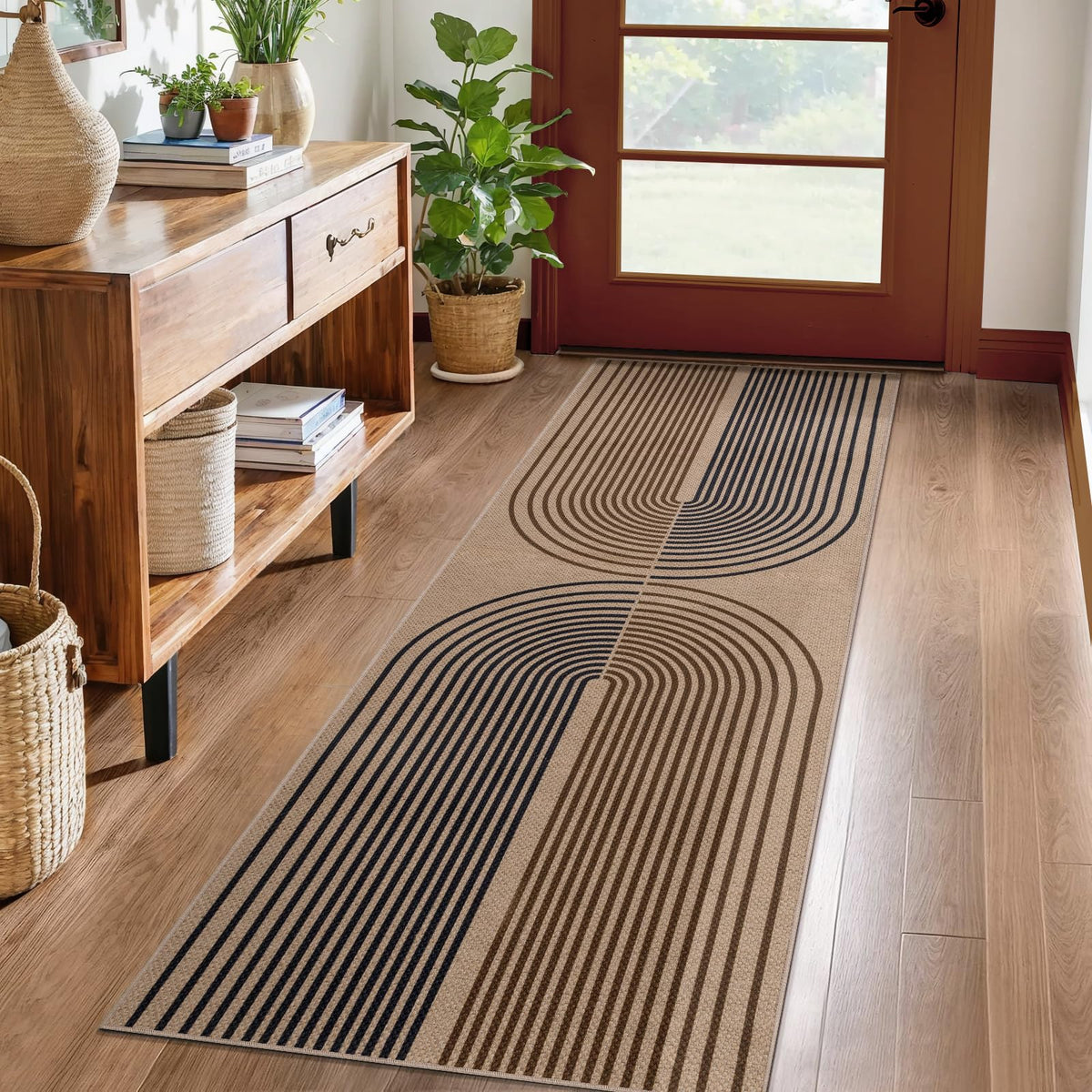 Tangsoo Easy Jute 2x3 Small Outdoor Rug,Washable Non-Slip Entryway Door Mat