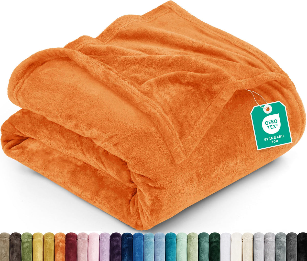 Utopia Bedding Ultra Soft Fleece Bed Blanket Throw Size Grey (50x60 Inches)