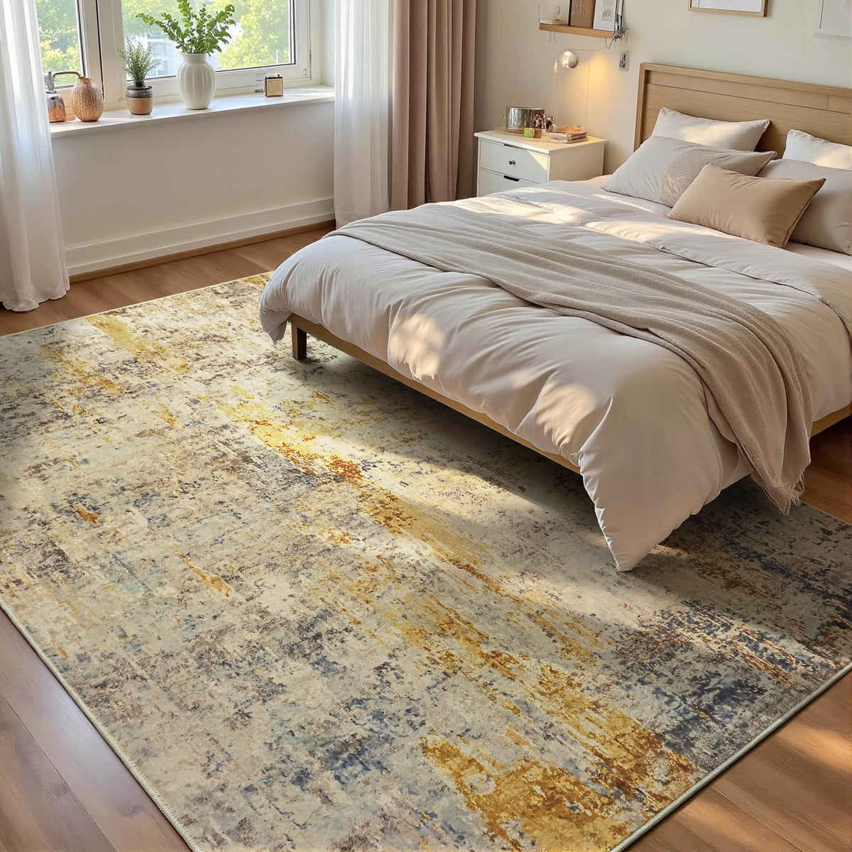 Entrance Rugs Indoor 2x3 Grey Entry Rug Washable Abstract Small Area Rug Non-Slip Low Pile Throw Rugs for Entryway, Kitchen Floor, Front Door Indoor Door Mat, Bathroom, Bedroom Bedside