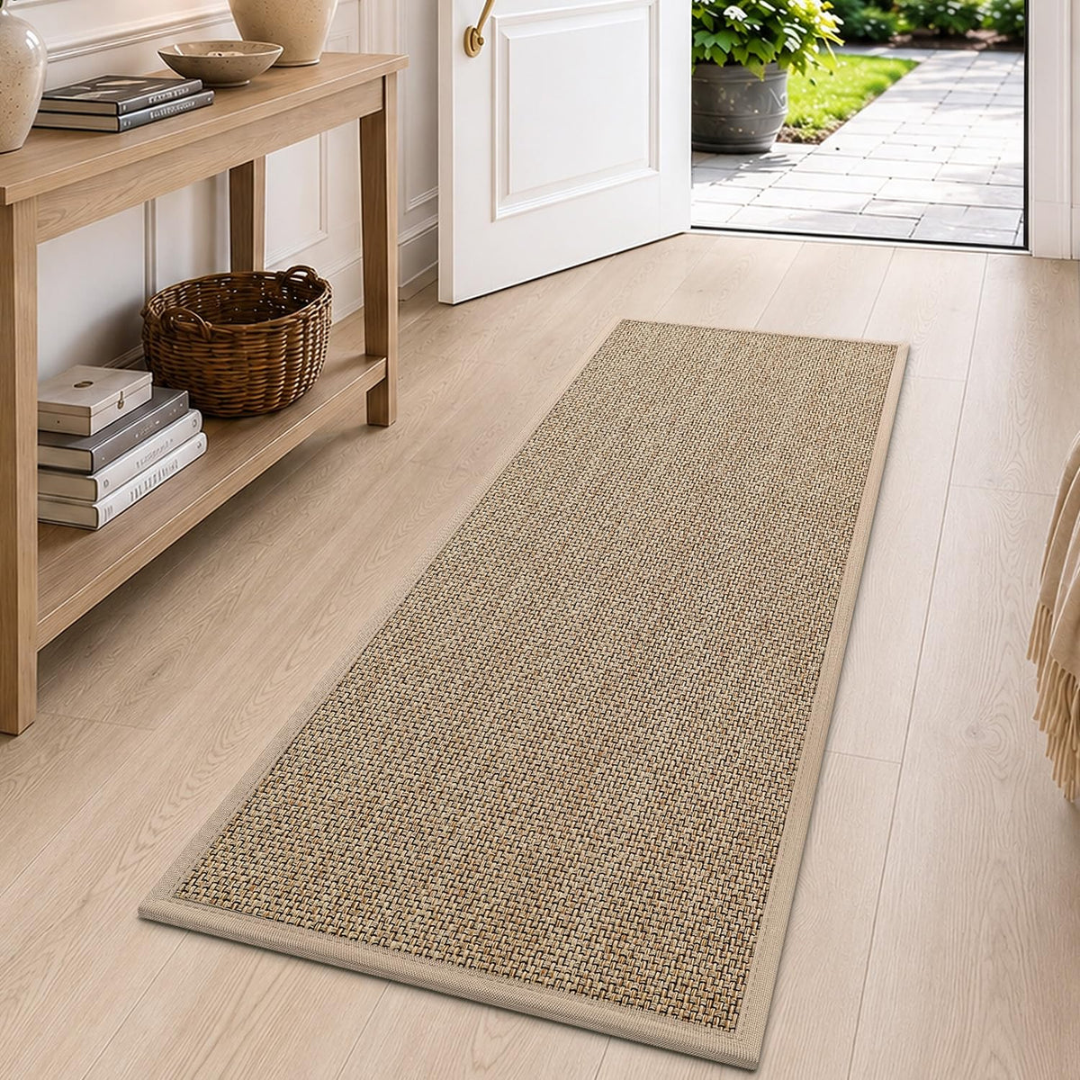 DEXI Ultra Thin Indoor Door Mat 24x36, Entrance Doormats, Beige
