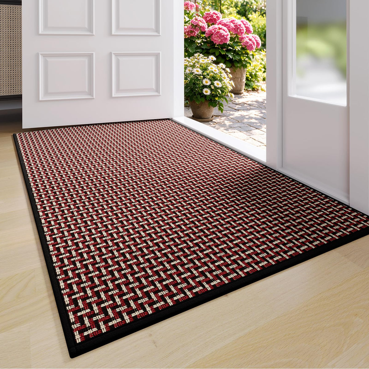 YDKGL Front Door Mat Indoor Entrance Non Slip Entry Doormat Gray 17"x30"